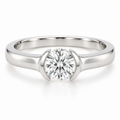 Solenne Round Half-Bezel — front view